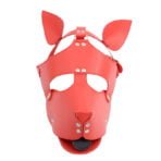 Máscara Perro BDSM rojo